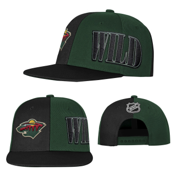 Minnesota Wild dětská čepice baseballová kšiltovka NHL Icebound Flatbrim Snapback