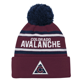 Colorado Avalanche dětská zimní čepice NHL 3rd Jersey Jacquard Cuff Pom