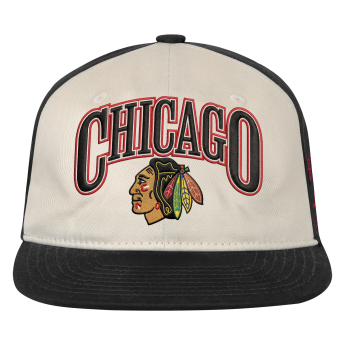 Chicago Blackhawks dětská čepice baseballová kšiltovka NHL Flatbrim Arch Deadstock Snapback