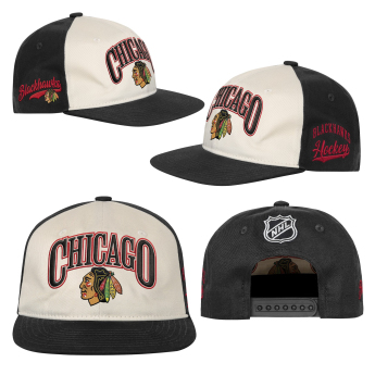 Chicago Blackhawks dětská čepice baseballová kšiltovka NHL Flatbrim Arch Deadstock Snapback