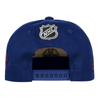 Edmonton Oilers dětská čepice baseballová kšiltovka NHL Flatbrim Arch Deadstock Snapback