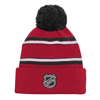 Chicago Blackhawks dětská zimní čepice NHL 3rd Jersey Jacquard Cuff Pom
