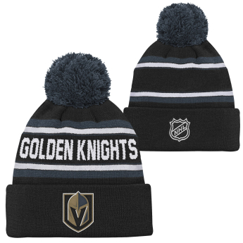 Vegas Golden Knights dětská zimní čepice NHL 3rd Jersey Jacquard Cuff Pom