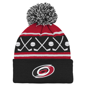 Carolina Hurricanes dětská zimní čepice NHL Face-Off Cuff Pom