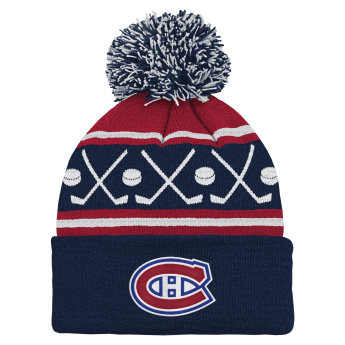 Montreal Canadiens dětská zimní čepice NHL Face-Off Cuff Pom