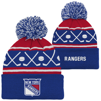 New York Rangers dětská zimní čepice NHL Face-Off Cuff Pom