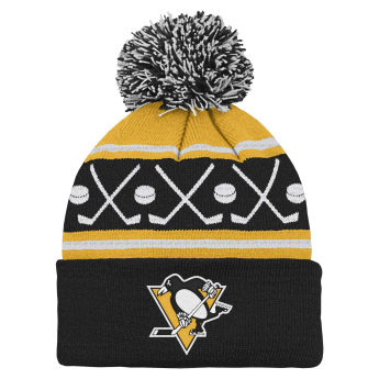 Pittsburgh Penguins dětská zimní čepice NHL Face-Off Cuff Pom
