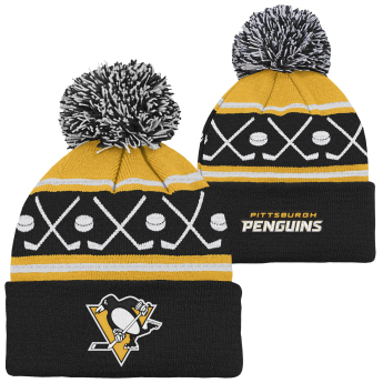 Pittsburgh Penguins dětská zimní čepice NHL Face-Off Cuff Pom