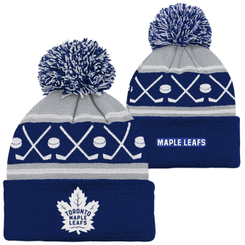 Toronto Maple Leafs dětská zimní čepice NHL Face-Off Cuff Pom