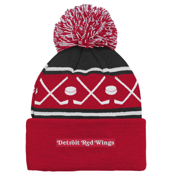 Detroit Red Wings dětská zimní čepice NHL Face-Off Cuff Pom