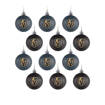 Vegas Golden Knights vánoční ozdoby NHL 12 Pack Ball Ornament Set