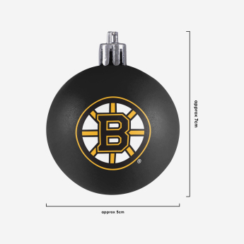 Boston Bruins vánoční ozdoby NHL 12 Pack Ball Ornament Set