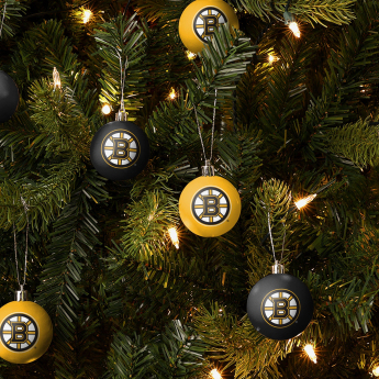 Boston Bruins vánoční ozdoby NHL 12 Pack Ball Ornament Set