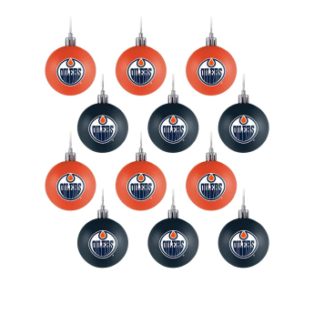 Edmonton Oilers vánoční ozdoby NHL FOCO 12 Pack Ball Ornament Set