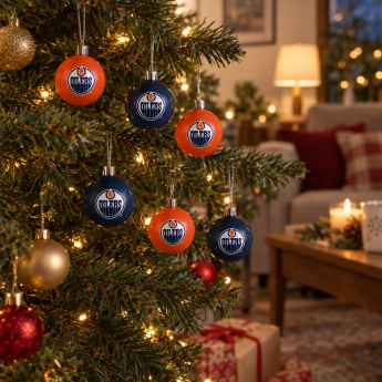 Edmonton Oilers vánoční ozdoby NHL FOCO 12 Pack Ball Ornament Set
