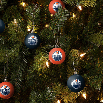 Edmonton Oilers vánoční ozdoby NHL FOCO 12 Pack Ball Ornament Set