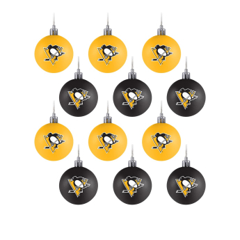 Pittsburgh Penguins vánoční ozdoby NHL 12 Pack Ball Ornament Set