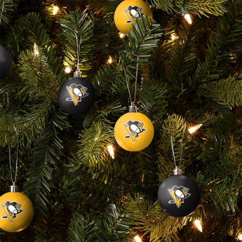 Pittsburgh Penguins vánoční ozdoby NHL 12 Pack Ball Ornament Set