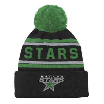 Dallas Stars dětská zimní čepice NHL 3Rd Jersey Jacquard Cuff Pom