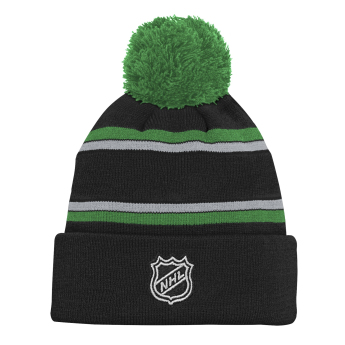 Dallas Stars dětská zimní čepice NHL 3Rd Jersey Jacquard Cuff Pom