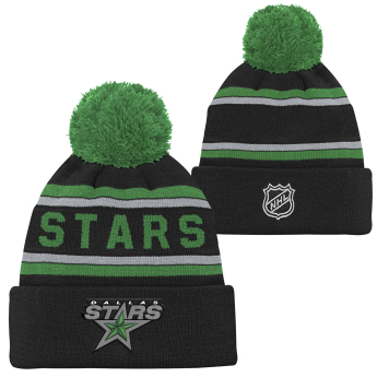 Dallas Stars dětská zimní čepice NHL 3Rd Jersey Jacquard Cuff Pom