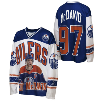 Edmonton Oilers dětské tričko Connor McDavid #97 NHL Player Polyester Top
