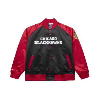 Chicago Blackhawks pánská bunda NHL Connor Bedard #98 Player Lightweight Satin Jacket