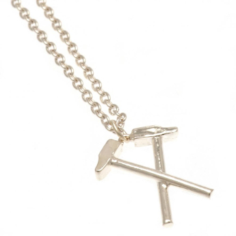West Ham United řetízek na krk s přívěškem Silver Plated Boxed Hammers Pendant