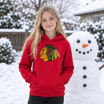 Chicago Blackhawks dětská mikina s kapucí Prime Po Flc Hood Home