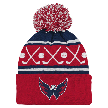 Washington Capitals dětská zimní čepice NHL Face-Off Cuff Pom
