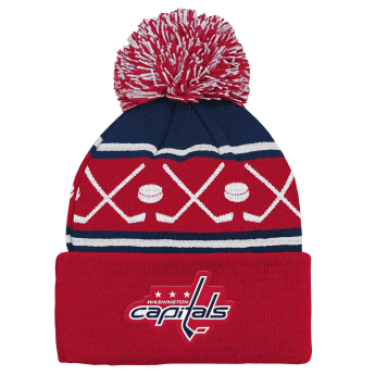 Washington Capitals dětská zimní čepice NHL Face-Off Cuff Pom