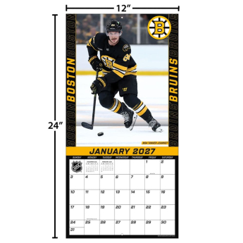Boston Bruins kalendář NHL 2027 Wall