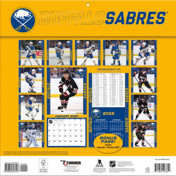 Buffalo Sabres kalendář NHL 2027 Wall