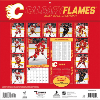 Calgary Flames kalendář NHL 2027 Wall