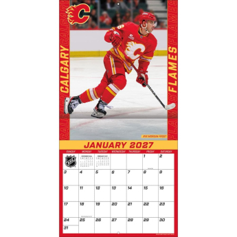 Calgary Flames kalendář NHL 2027 Wall