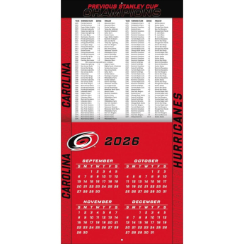 Carolina Hurricanes kalendář NHL 2027 Wall