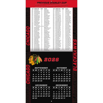 Chicago Blackhawks kalendář NHL 2027 Wall