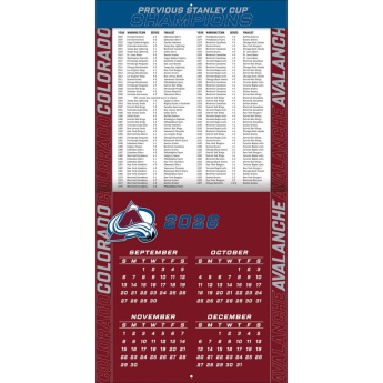 Colorado Avalanche kalendář NHL 2027 Wall