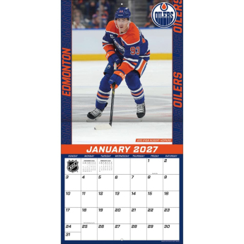 Edmonton Oilers kalendář NHL 2027 Wall
