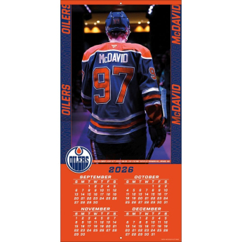 Edmonton Oilers kalendář NHL #97 Connor McDavid 2027 Wall
