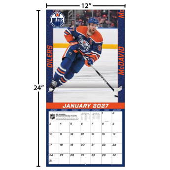 Edmonton Oilers kalendář NHL #97 Connor McDavid 2027 Wall