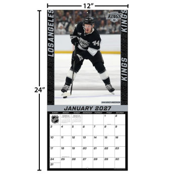 Los Angeles Kings kalendář NHL 2027 Wall
