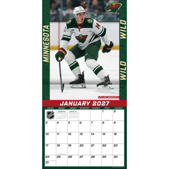Minnesota Wild kalendář NHL 2027 Wall