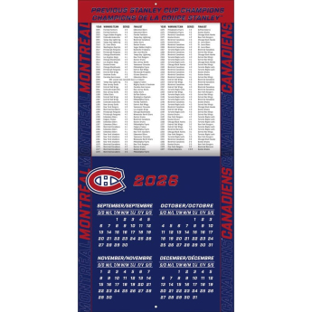 Montreal Canadiens kalendář NHL 2027 Wall