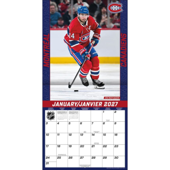Montreal Canadiens kalendář NHL 2027 Wall