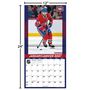 Montreal Canadiens kalendář NHL 2027 Wall