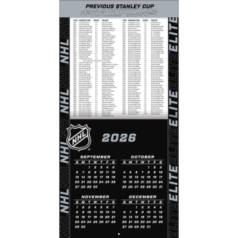 NHL produkty kalendář Elite 2027 Wall