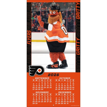 Philadelphia Flyers kalendář Gritty 2027 Wall