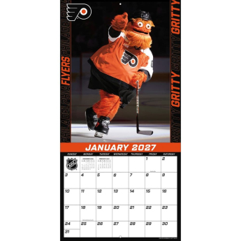 Philadelphia Flyers kalendář Gritty 2027 Wall