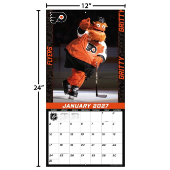 Philadelphia Flyers kalendář Gritty 2027 Wall